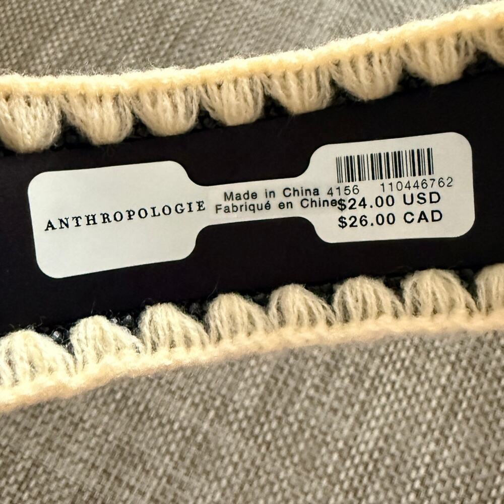 ANTHROPOLOGIE NWT Woven Whipstitch Headband - Picture 5 of 5